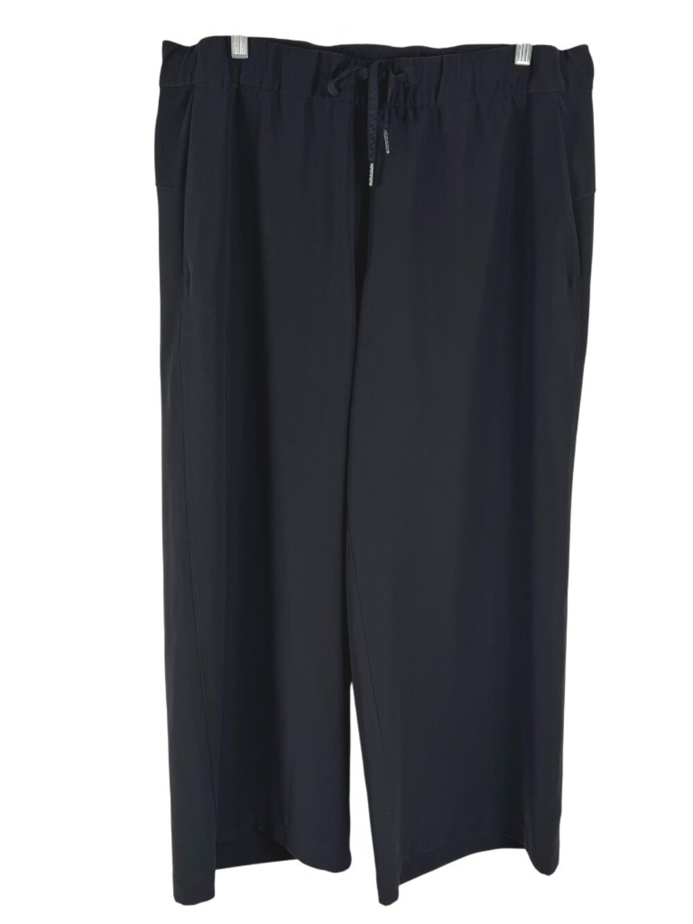 Lululemon On the Fly Wide Leg 7/8 Pant Woven Womens Size 12 Black PT-2874
